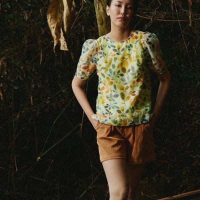 Áo Tay Phồng Diệp TOP230 thời trang thiết kế Hity