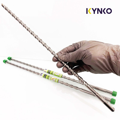 Phi Ø 10 dài 410MM mũi khoan bê tông SDS xuyên tường đầu dẹt KYNKO MKBTXT- 10410