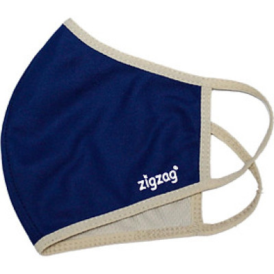 Khẩu trang chống nắng 2 lớp UPF50+ Zigzag MAS010 - Freesize - Xanh đậm