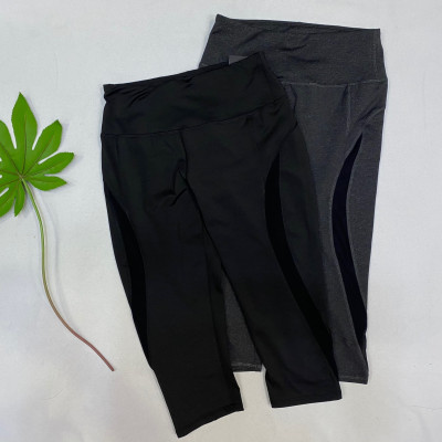 SET ĐỒ THỂ THAO NỮ GỒM ÁO THUN CỔ TRỤ VÀ QUẦN LỬNG LEGGING 9 TẤC ĐA NĂNG CAO CẤP