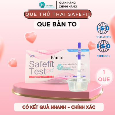 Que thử thai nhanh chính xác Safefit Test - test thử thai chuẩn hai vạch sớm nhanh hiệu quả