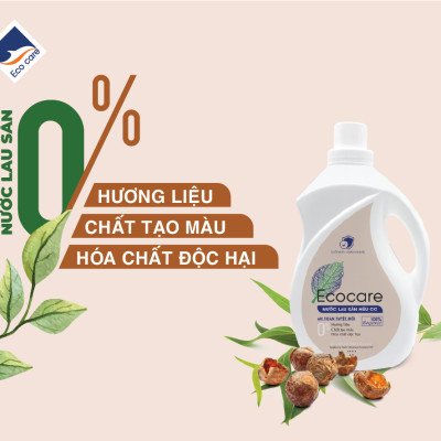 Nước lau sàn Hữu cơ Ecocare đuổi muỗi tinh dầu Quế 2000ml