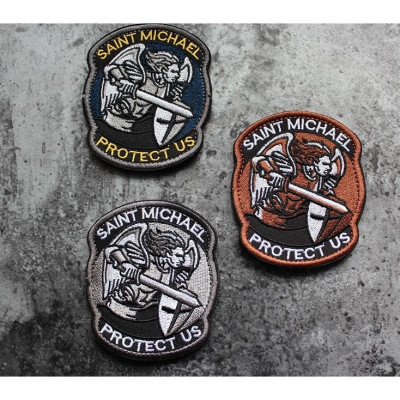 Patch_velcro tổng lãnh thiên thần ST.Micheal dán quần áo_ba lô