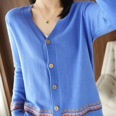 Áo khoác len nữ, áo cardigan nữ phối màu trẻ trung nhiều màu Haint Boutique AK03