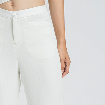 Quần Ống Suông Quần Tây Nữ Thời trang thiết kế Hity PAN032 (Trắng Kim Cương)