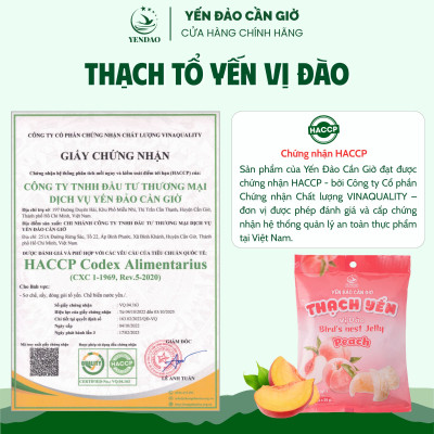 Yến Đảo - Thạch Tổ Yến Vị Đào Hương Vị Trái Cây Tươi Ngon, Dinh Dưỡng Cho Cả Gia Đình