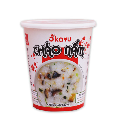 Cháo nấm Asuzac thùng 12 ly (36 g x 12 ly)