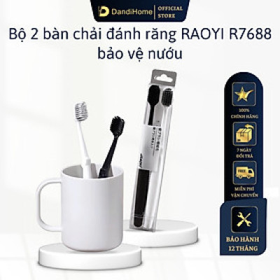 Bộ 2 bàn chải đánh răng Raoyi R7688 DandiHome chuyên bảo vệ nướu