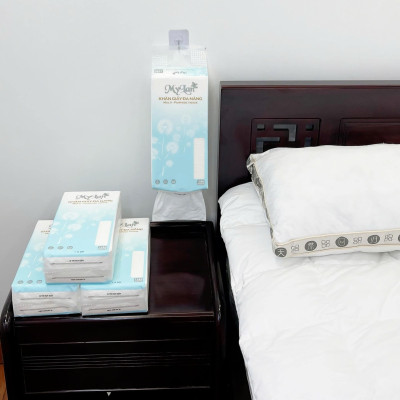 Khăn giấy rút treo tường đa năng Mylan 4 lớp bột gỗ nguyên chất an toàn tiện dụng