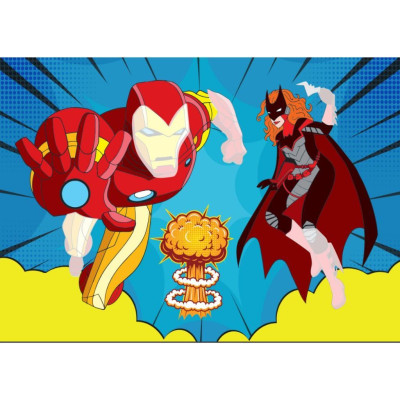 Sách - Super Heroes Siêu Anh Hùng - Dán Hình Sticker Trong Suốt - Tập 1 - Rèn Luyện IQ EQ CQ - Việt Thư