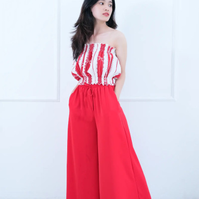 Áo ống LMcation Carol - Sọc Trắng Đỏ