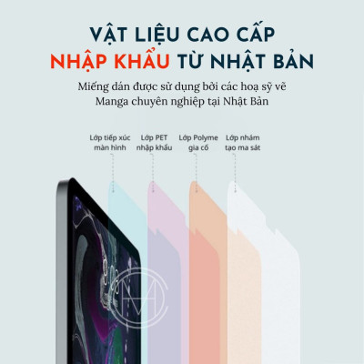 Dán màn hình dành cho iPad Mini 7 , iPad Mini 6 Paper-like Version 2 chống vân tay cho cảm giác vẽ như trên giấy - Hàng Chính Hãng