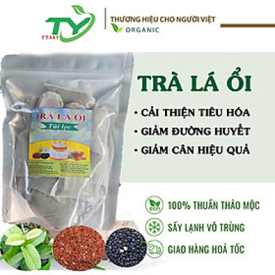 trà giảm cân lá ổi túi lọc mix gạo lứt, đậu đen thon gọn vóc dáng, mỡ bụng, bắp tay, bắp chân...