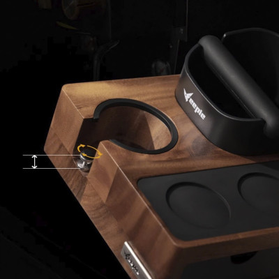 Feepie bàn đế nén cà phê tích hợp đập bã nổi đa năng gỗ óc chó Nam Mỹ