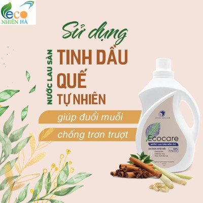Nước lau sàn ECOCARE 4L tinh dầu thiên nhiên, nước lau nhà đuổi muỗi, chống trượt cho bé