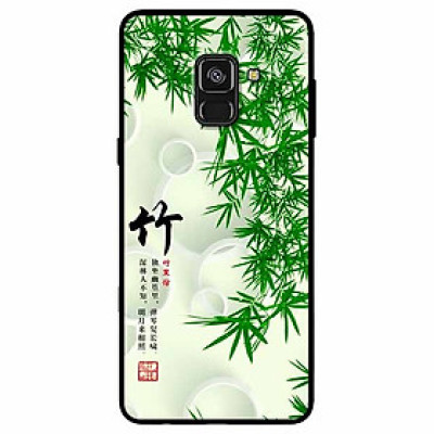 Ốp lưng dành cho Samsung A8 2018 mẫu Thư Pháp Lá Tre