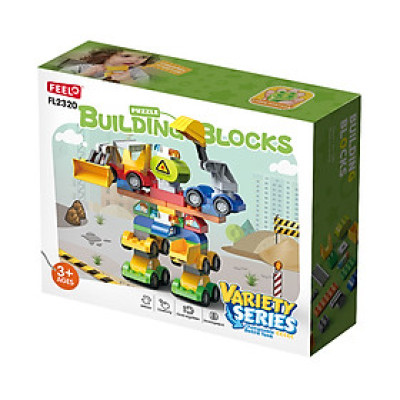 FEELO - 2320 - Lắp Ráp Robot Xây Dựng 6in1 (57 Chi Tiết)