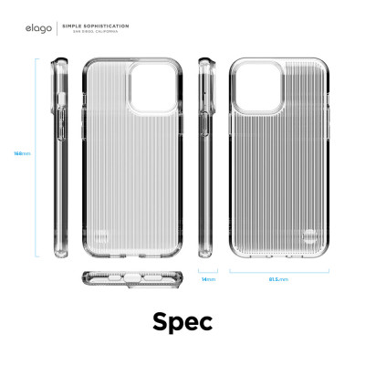 Ốp lưng Elago Urban Clear Case cho iPhone 14 Pro/ 14 Promax Chống Sốc Chuẩn Quân Đội_ Hàng chính hãng