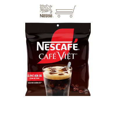 [Tặng ly sứ cao cấp] Cà phê Hòa tan NESCAFÉ CAFÉ VIỆT 35 gói Vị Mạnh đặc trưng