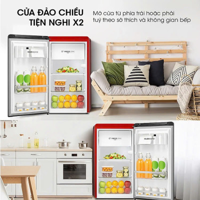 Tủ Lạnh Mini 82 Lít Hisense HR08DR/HR08DW Tiết Kiệm Điện, Ngăn Đông Làm Đá Bảo Hành 24 Tháng - Hàng Chính Hãng