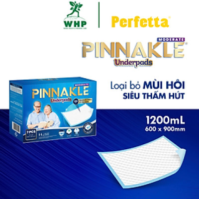 Tấm Lót Cao Cấp Pinnakle Moderate, Siêu Thấm Hút, Chống Trào Ngược, Khử Mùi Tối Ưu, Size 60x90cm (7 miếng/hộp)