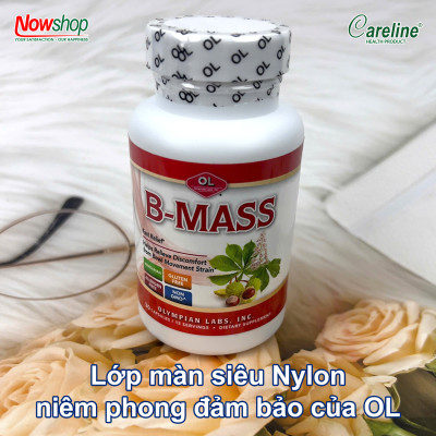 B-Mass Olympian Labs Mỹ hộp 30 viên hỗ trợ co búi trĩ lưu thông máu không táo bón ngừa tái phát