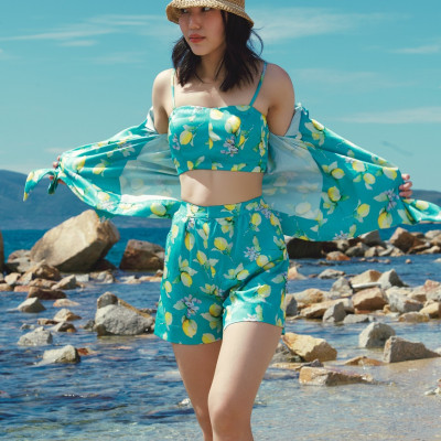 Áo Croptop Hai Dây Hạ Viên TOP208 thời trang thiết kế Hity