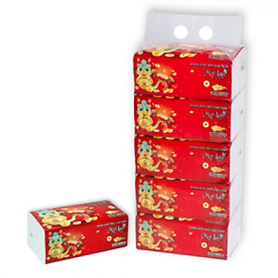 10 Gói Khăn Giấy Rút Tết Cao Cấp MyLan Siêu Dai Mềm Mịn, Không Bụi, An Toàn Cho Da, Hàng Chính Hãng