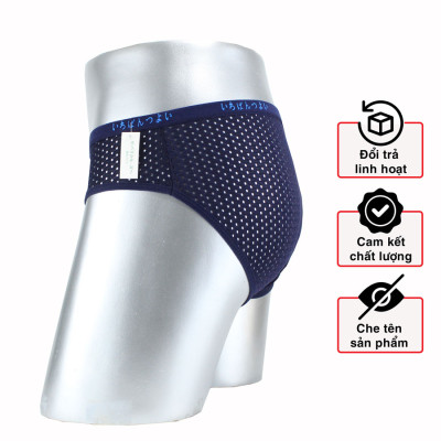 Quần lót nam lỗ lưới thông hơi xuất Nhật, quần sịp nam kháng khuẩn chất vải mềm mại, thấm hút và co giãn đa chiều