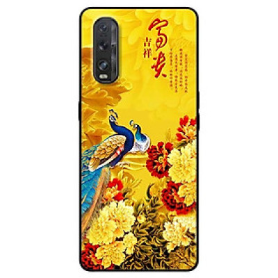 Ốp lưng dành cho Oppo Find X2 mẫu Công Và Hoa