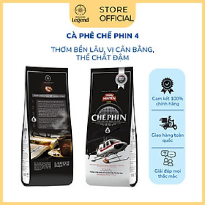 Combo 2 Bịch Cà Phê Trung Nguyên Legend Chế Phin 4 – Gói 500g – Pha Đá Sữa Ngon, Vị Nặng Đậm, Thơm Lâu
