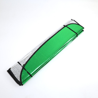 Tấm Che Nắng Ô Tô Xốp Cách Nhiệt Loại Dài Gấp Gọn Màu Lá Phủ Bạc Cho Kính Lái Và Kính Sau CIND CD-F001 (70x145cm) - Nhập Khẩu Chính Hãng