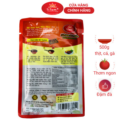 Xốt chiên nước mắm Titom gói 70g gia vị chiên nước mắm hoàn chỉnh dùng chiên cá, thịt, gà