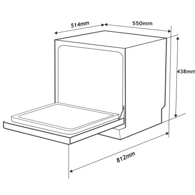 Máy rửa bát Arber ABMRB06 - HÀNG CHÍNH HÃNG