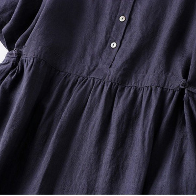 Đầm suông Linen thiết kế 2 túi sườn sang chảnh form rộng nhiều màu da215 