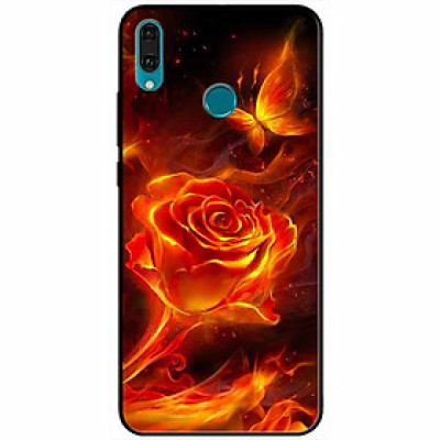 Ốp lưng dành cho Huawei Y9 2019 mẫu Hoa Hồng Lửa