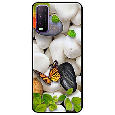 Ốp lưng dành cho Vivo Y20 - Y20s - Y12s mẫu Sỏi Trắng và Bướm
