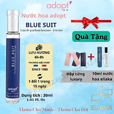 Nước hoa blue suit, nước hoa nam adopt hương thơm sang trọng mạnh mẽ dung tích 30ml