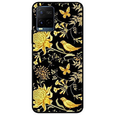 Ốp lưng dành cho Vivo Y21 - Vivo Y21s mẫu Chim Mẫu Đơn Vàng