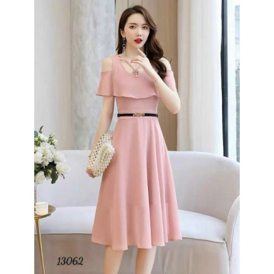 Mẫu váy đầm xòe dự tiệc cưới dạ hội hơ vai cổ cách điệu thanh lịch có bigsize mẫu mới giá rẻ đẹp hót hít