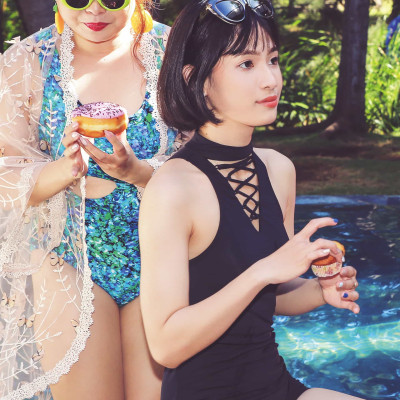 Bộ Đồ Bơi Nữ 1 Mảnh LMcation Serena - Màu Đen