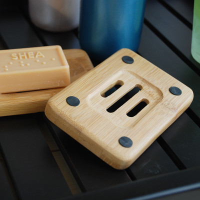 Japanese Style Wooden Soap Dish, Khay dĩa gỗ để xà phòng bằng gỗ tre tự nhiên , decor trang trí nhà cửa theo phong cách tự nhiên