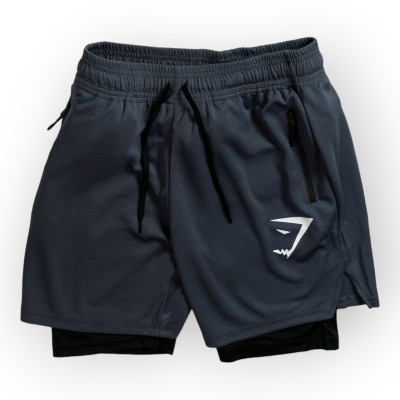 Quần 2 lớp nam tập gym DO GYM SHOP thun lỗ kim thoáng mát khi chơi thể thao