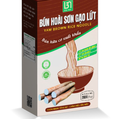 Bún Hoài sơn gạo lứt hữu cơ 200g - Thơm ngon, bổ dưỡng, tốt cho sức khỏe, giảm cân, Giúp No Lâu Giàu Chất Xơ, Vitamin