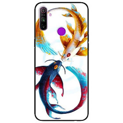 Ốp lưng dành cho Realme C3 mẫu Cá Chép Xanh Vàng