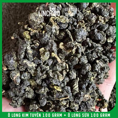 Combo 2 Hộp Trà Ô Long Kim Tuyên Và Ô Long Sữa - Hộp 100Gram