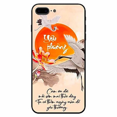 Ốp lưng in cho Iphone 7 Plus/ 8 Plus Mẫu Yêu Thương