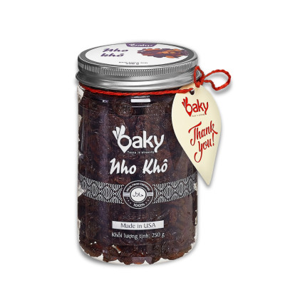 Quà Tặng Oaky - Combo Hạt Dinh Dưỡng Cao Cấp Hạnh Nhân, Nho Khô - Tặng Túi Giấy