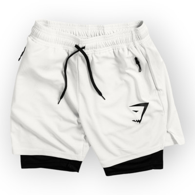 Quần 2 lớp nam tập gym DO GYM SHOP thun lỗ kim thoáng mát khi chơi thể thao