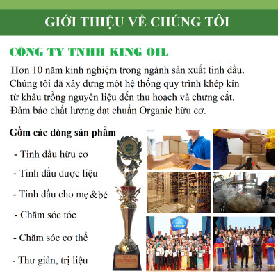 Tinh dầu Hoa Hồng nguyên chất từ thiên nhiên, xông phòng, khử mùi, đuổi muỗi, thơm phòng - KingOil